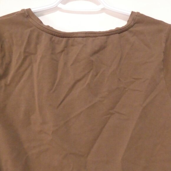 THYME Maternity | xl - extra large | Classic Brown Short Sleeve T-Shirt - Picture 9 of 12